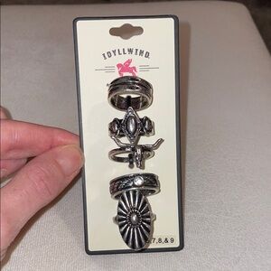 Idyllwind Fueled by Miranda Lambert Silver and Black Ring Collection